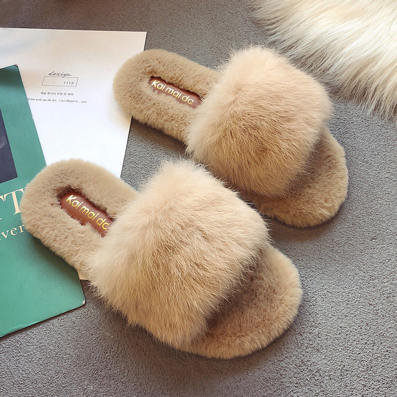 Fashionable Plush Slippers for Women