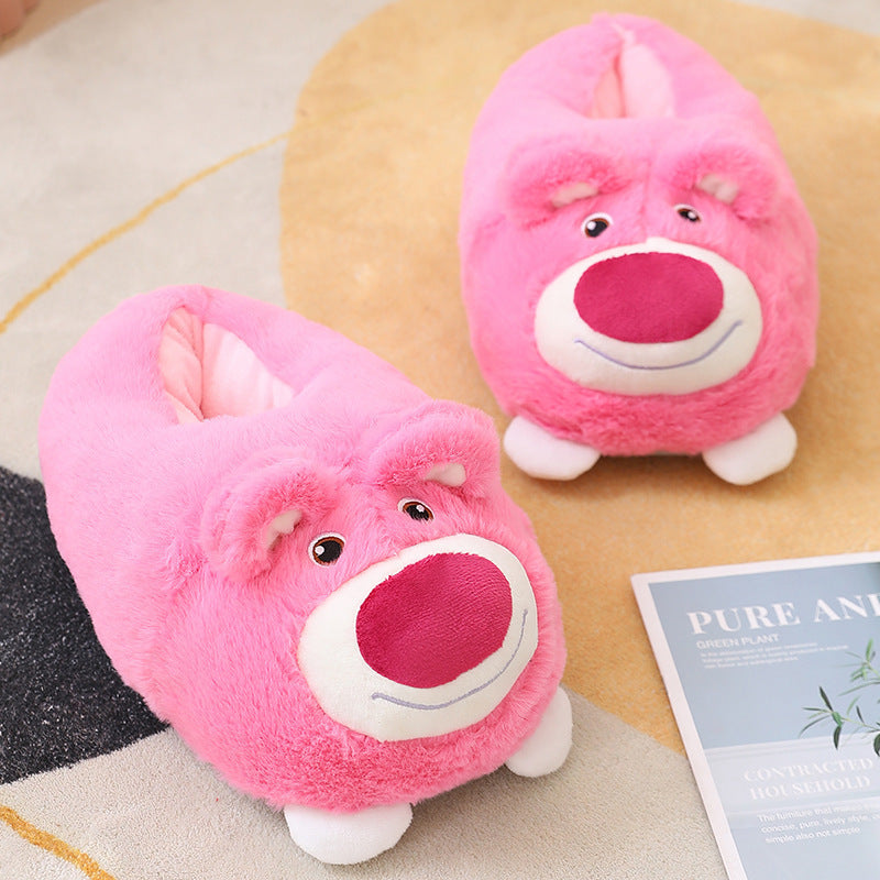 Plush Animal Slippers for Girls