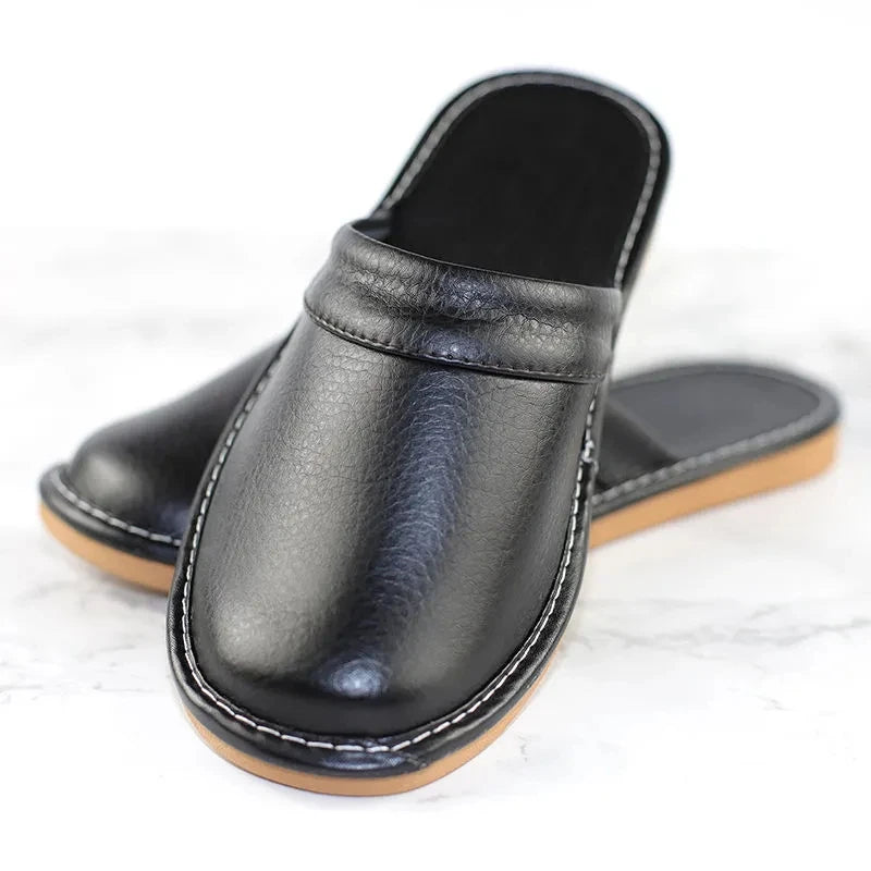Men's Leather Slippers