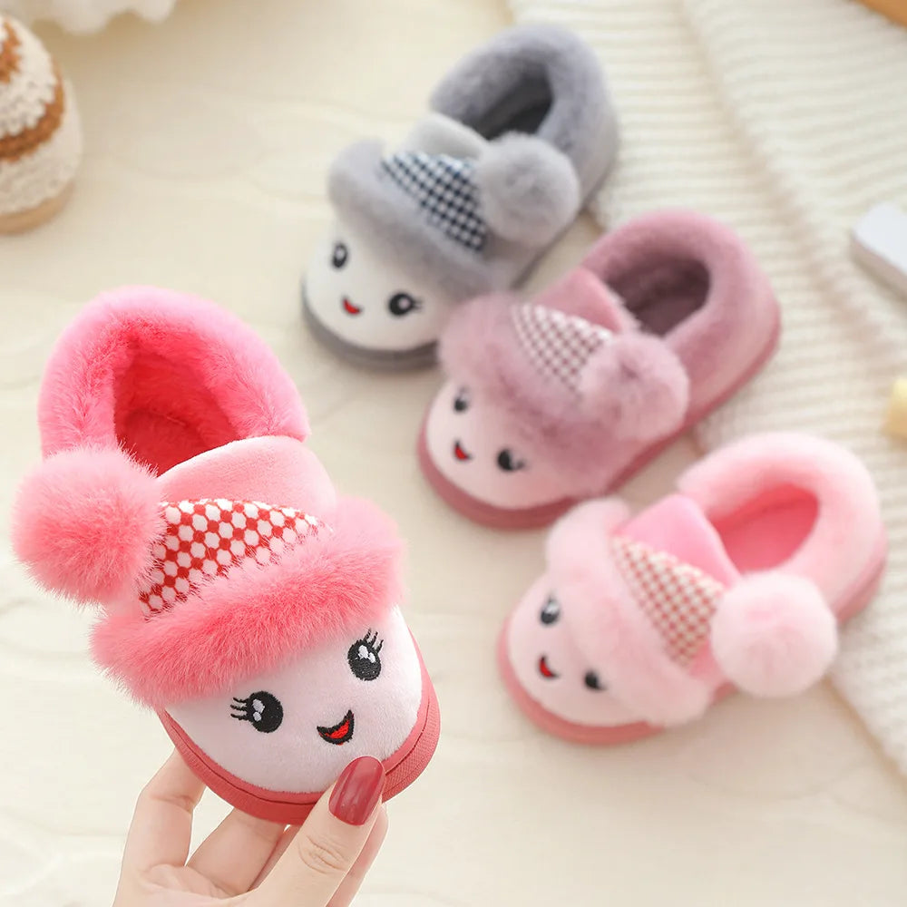 Happy Face Slippers for Girls
