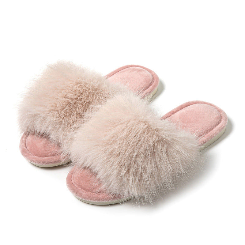 Plush Fur Slippers for Women