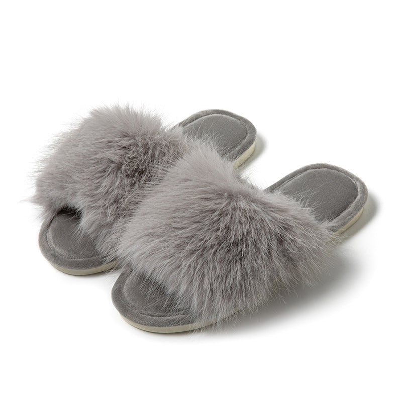 Plush Fur Slippers for Women