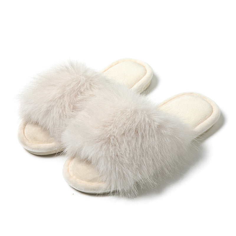 Plush Fur Slippers for Women