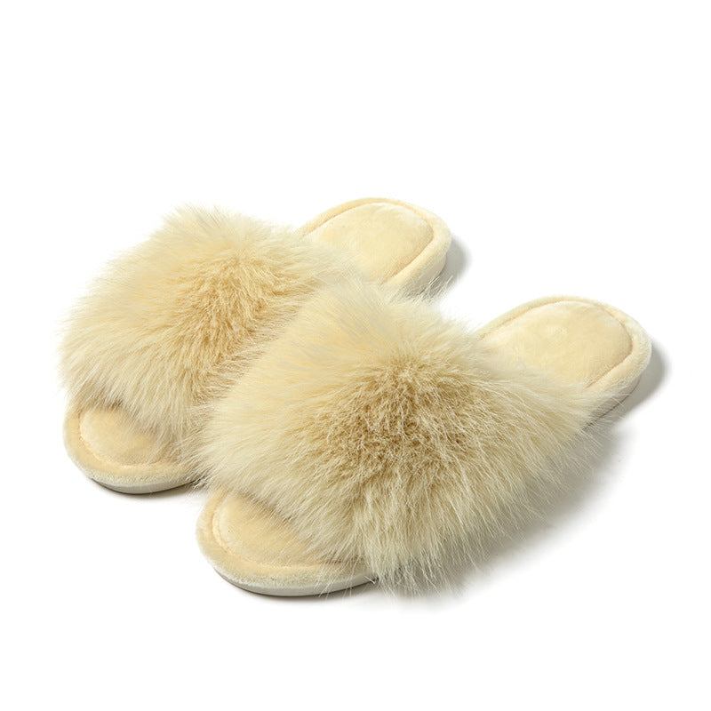 Plush Fur Slippers for Women