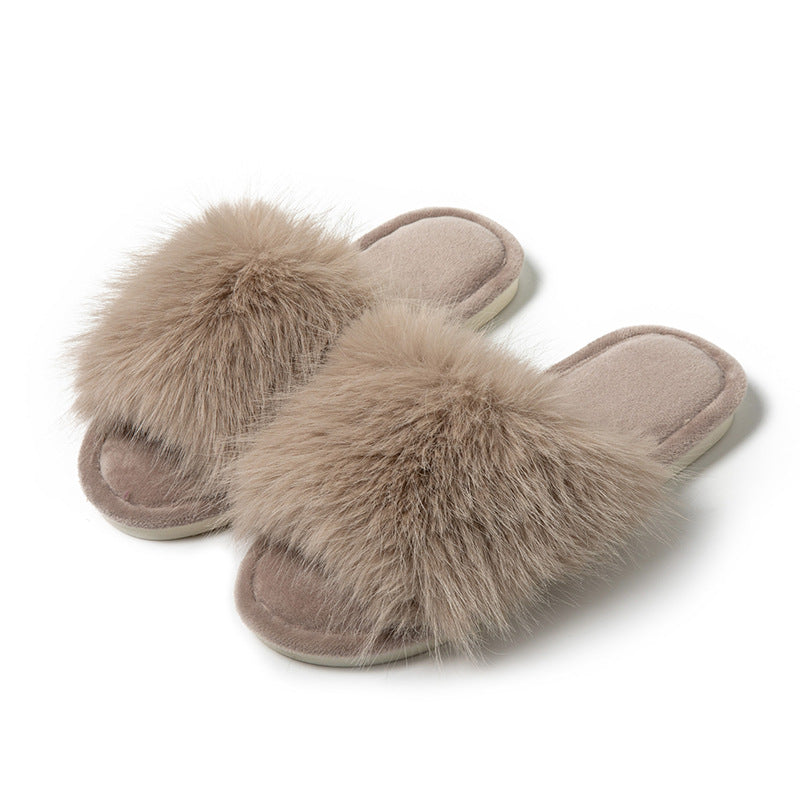 Plush Fur Slippers for Women