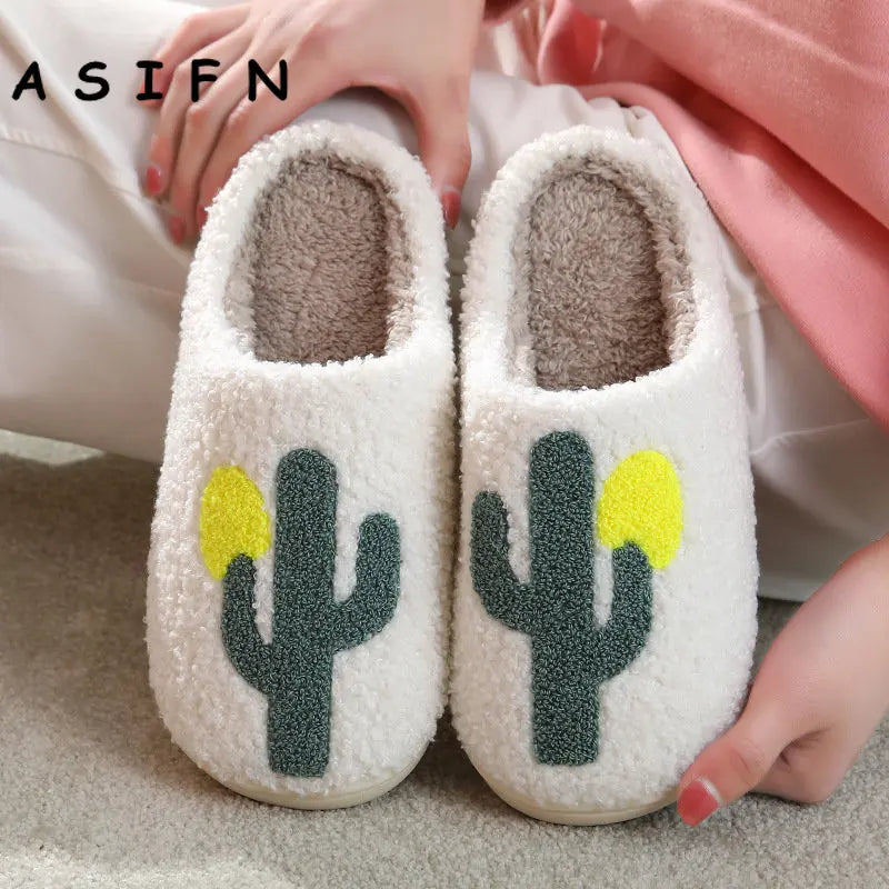 Cactus Cotton Slippers for Women