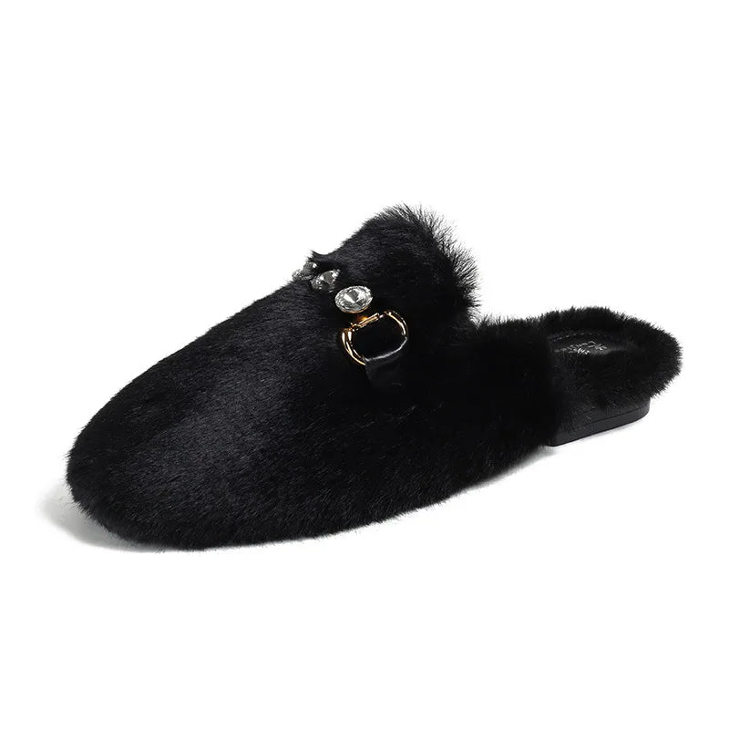 Mule Fur Slippers for Women