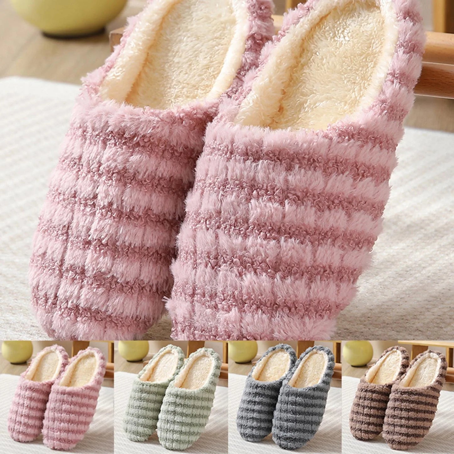 Stripe Slippers for Women