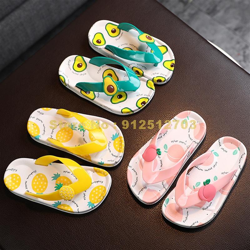 Fruit Pattern Flip Flop Slippers for Kids - Slippers Galore