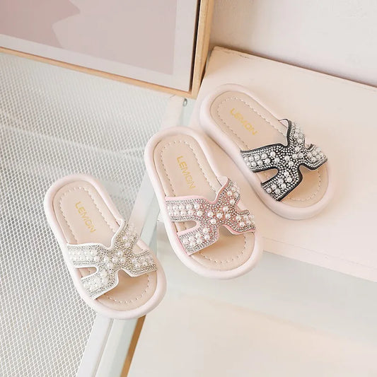 Pearl Slide Slippers for Girls