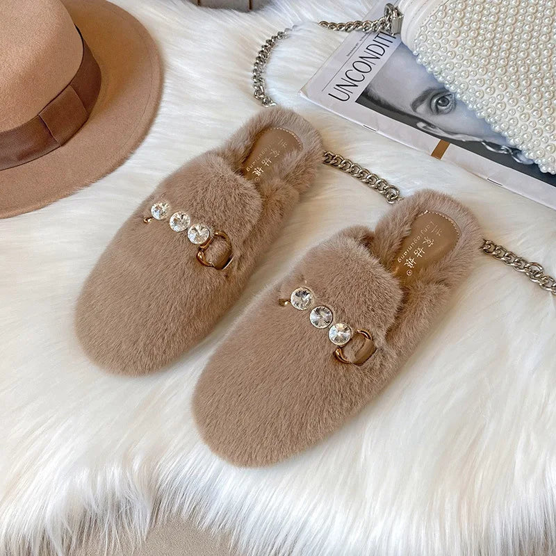 Mule Fur Slippers for Women