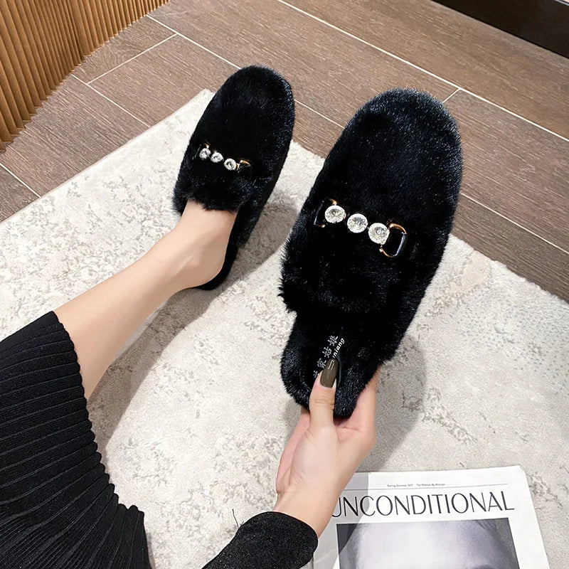 Mule Fur Slippers for Women