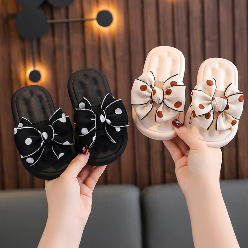 Summer Slippers for Girls with Bow
