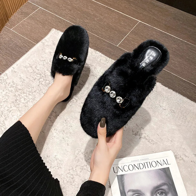 Mule Fur Slippers for Women