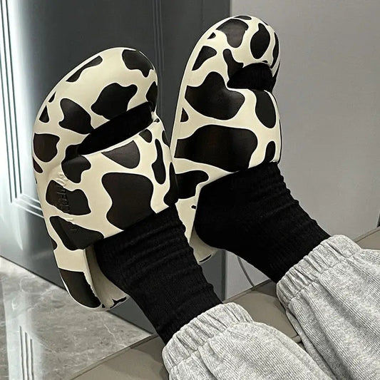 Women's Animal Print Slipper Slides