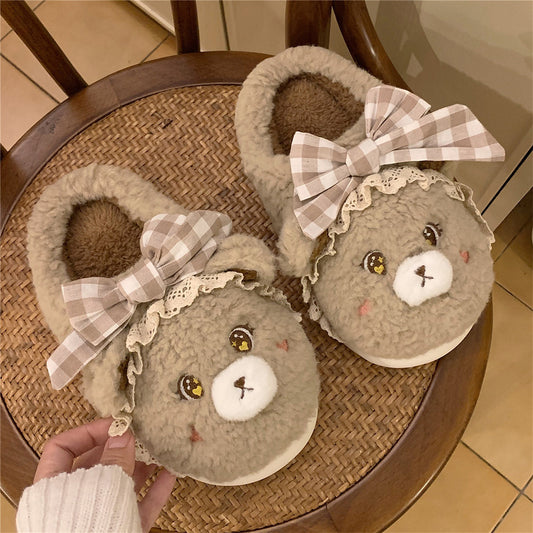 Teddy-Bear Slippers for Girls