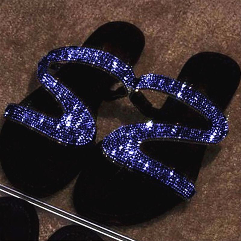 Stylish Rhinestone Slippers for Women