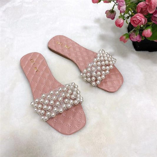 Pearl Slippers for Women