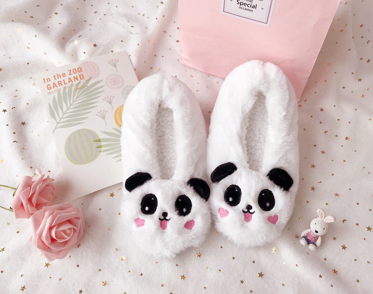 Adorable Animal Plush Slippers for Women