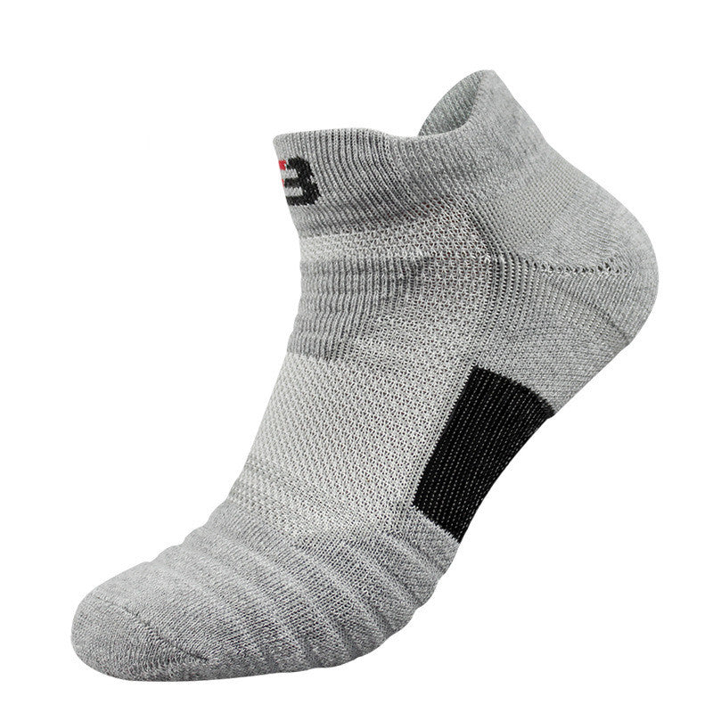 Short Tube Non-Slip Cotton Sports Socks for Men - 1 Pair / 3 Pairs / 5 Pairs