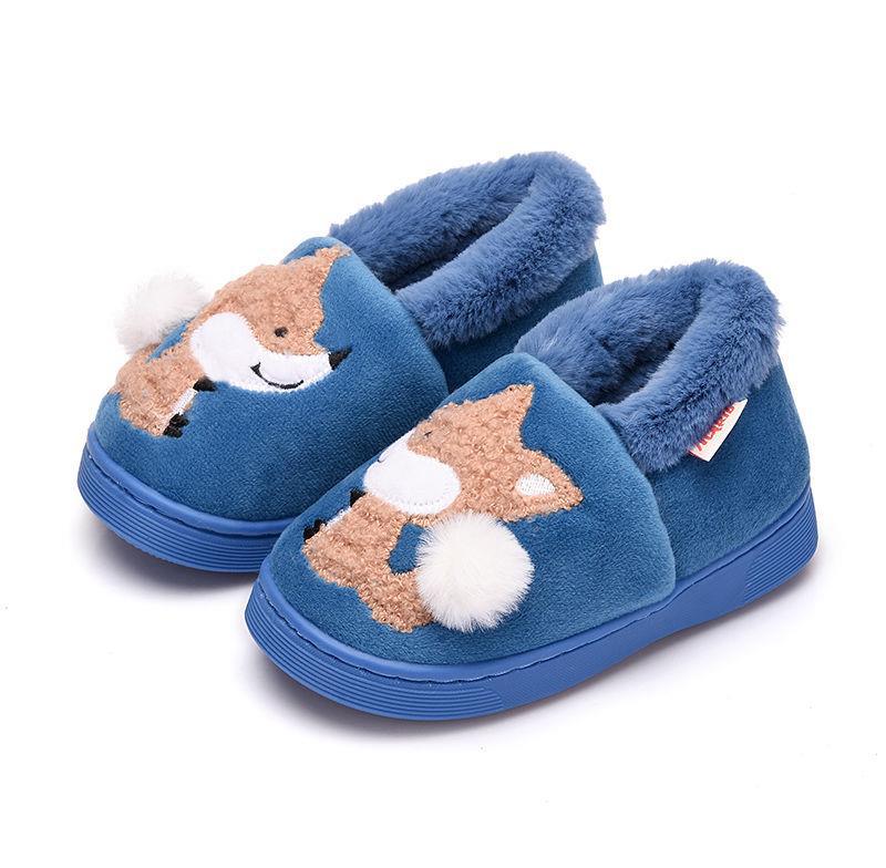 Children's Plush Fox Slippers