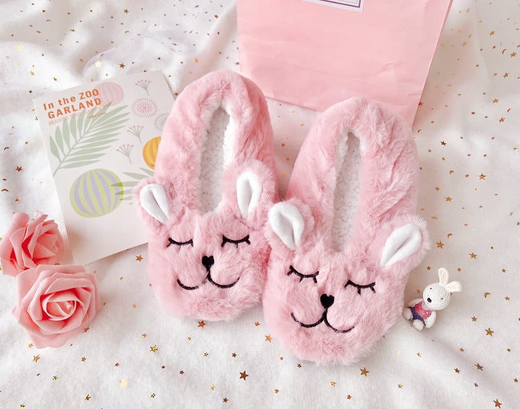 Adorable Animal Plush Slippers for Women