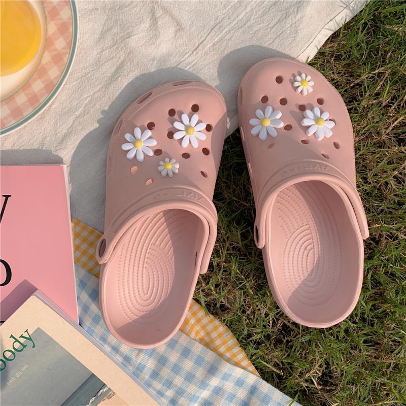 Slipper Slides with Daisies For Women