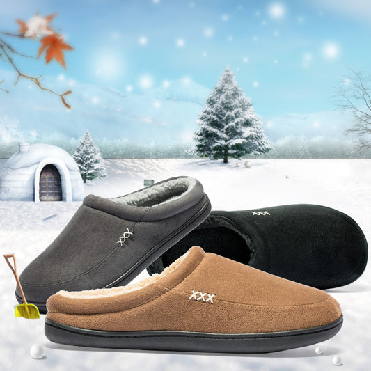 Plush Non-Slip Slippers for Men