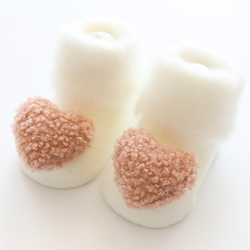 3-D Non-Slip Socks for Baby Girls