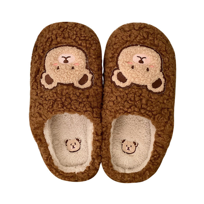 Cotton Slippers with Characters for Women