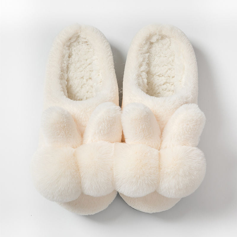 Fluffy Bunny Slippers for Women