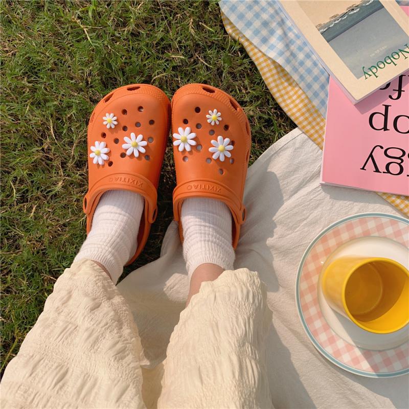 Slipper Slides with Daisies For Women