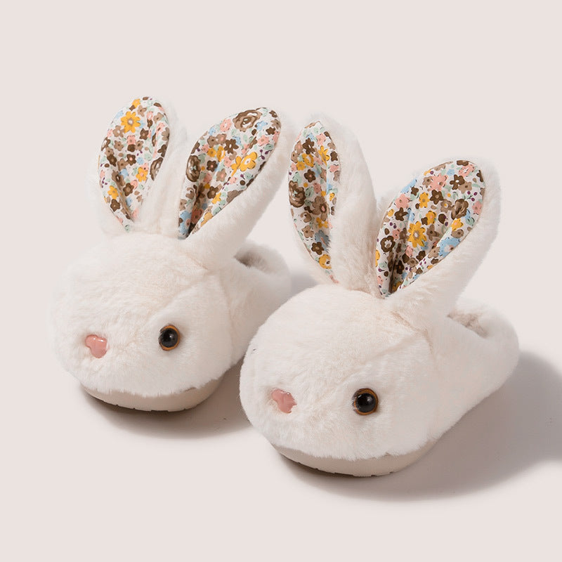 Fuzzy Rabbit Slippers for Kids
