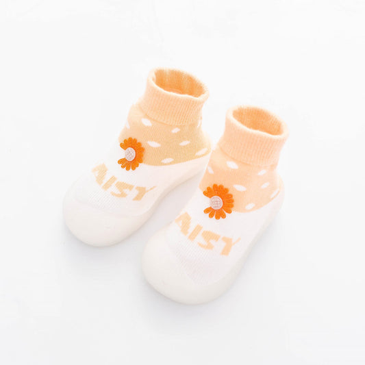 Daisy Soft Sole Slipper Socks for Baby Girls