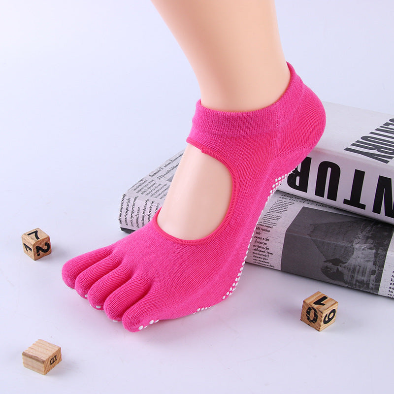 Non-Slip Toe Yoga Socks for Women