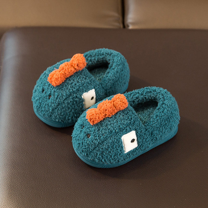 Fuzzy Character Slippers for Toddlers