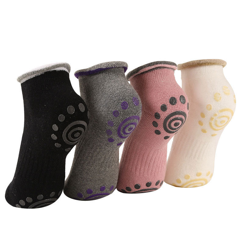 Non-Slip Yoga Socks with Silicone Granules for Women - 1 Pair / 4 Pairs