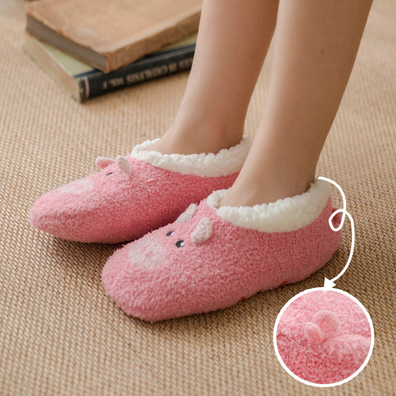 Coral Fleece Slipper Socks for Women