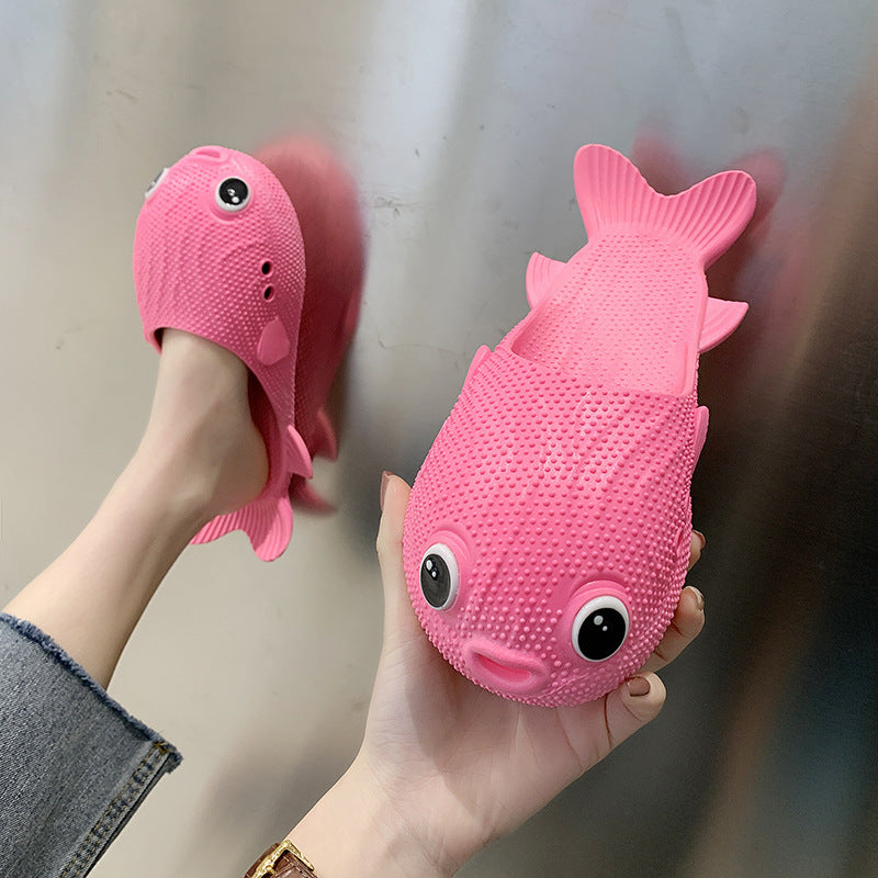 Puffer Fish Slippers for Girls