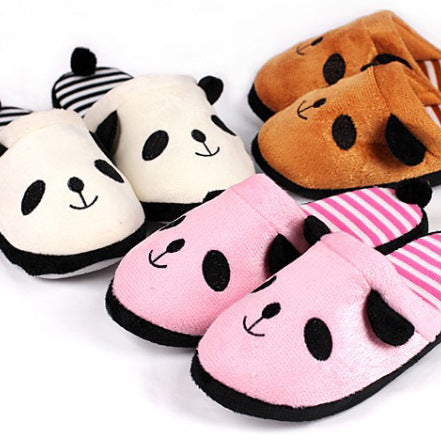 Panda Plush Slippers for Women