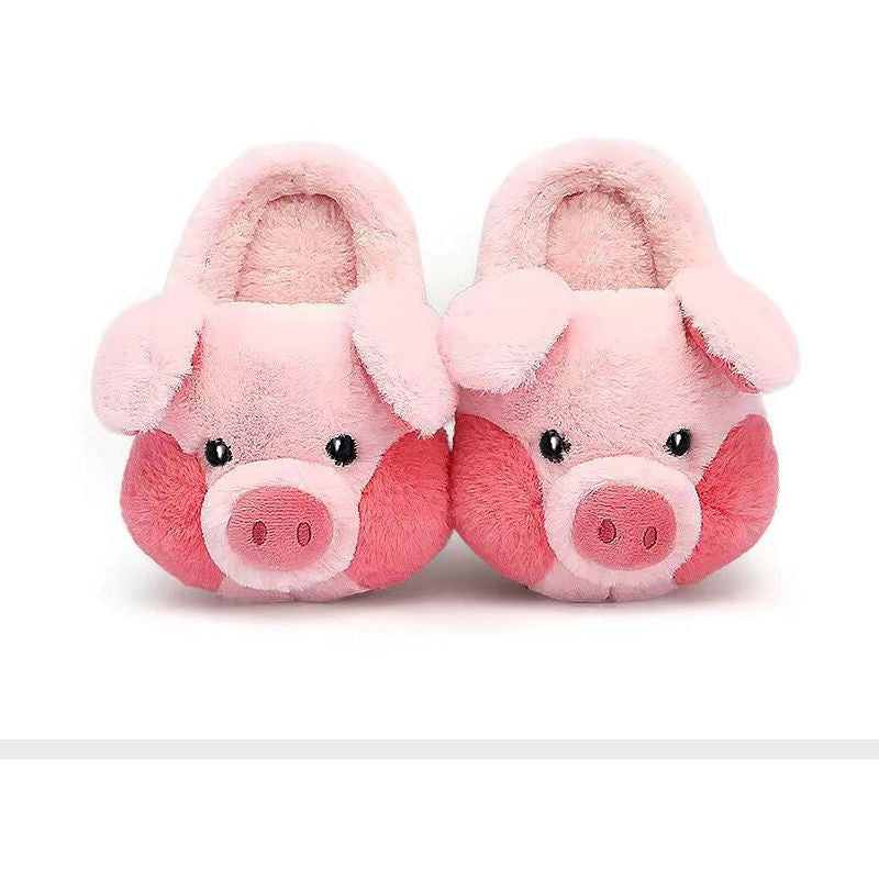 Plush Pig Slippers for Women