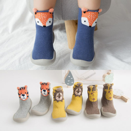 Toddler Slipper Socks with Rubber Soles