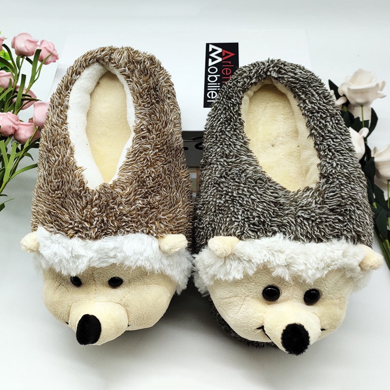 Womens Fuzzy Animal Slippers - Slippers Galore