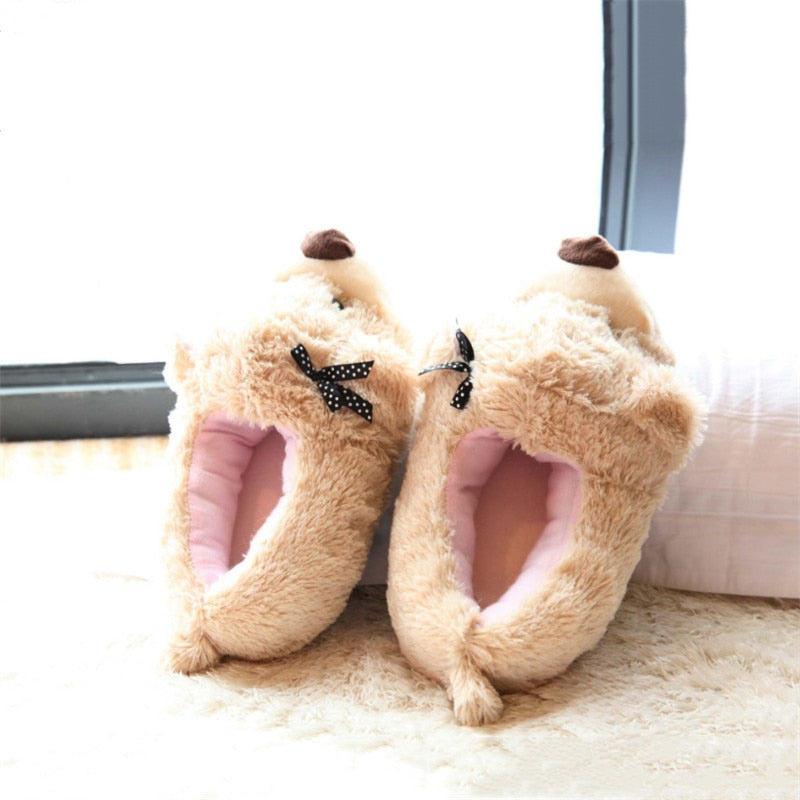 Animal Cotton Slippers for Women