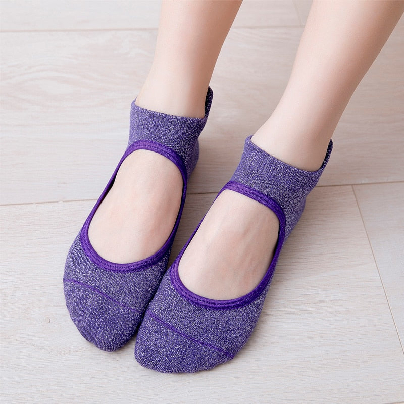 Anti Slip Yoga Socks for Women