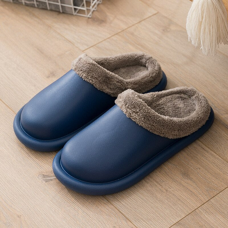 Plush Waterproof Slippers for Women