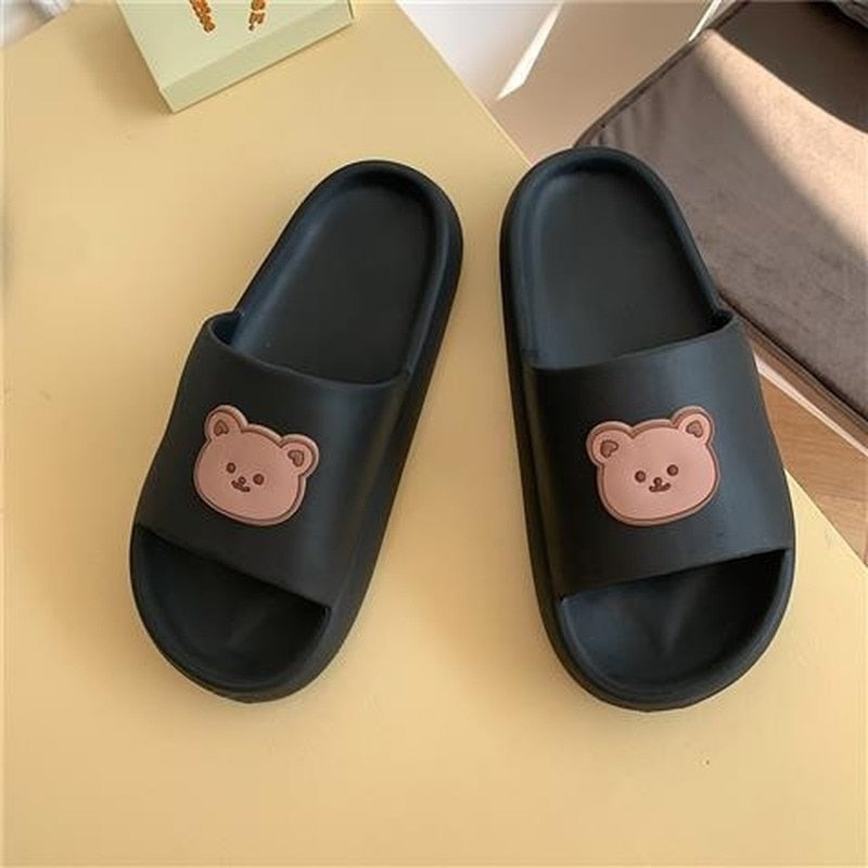 Slippers with Bear Logo for Women
