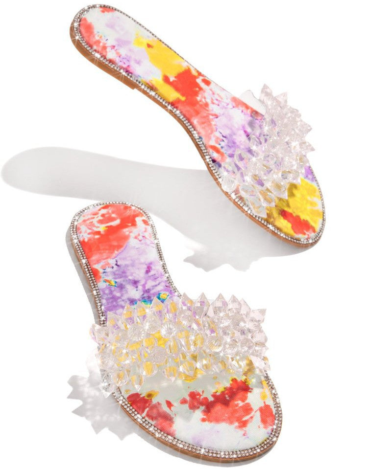 Crystals and Rhinestone Slippers for Women