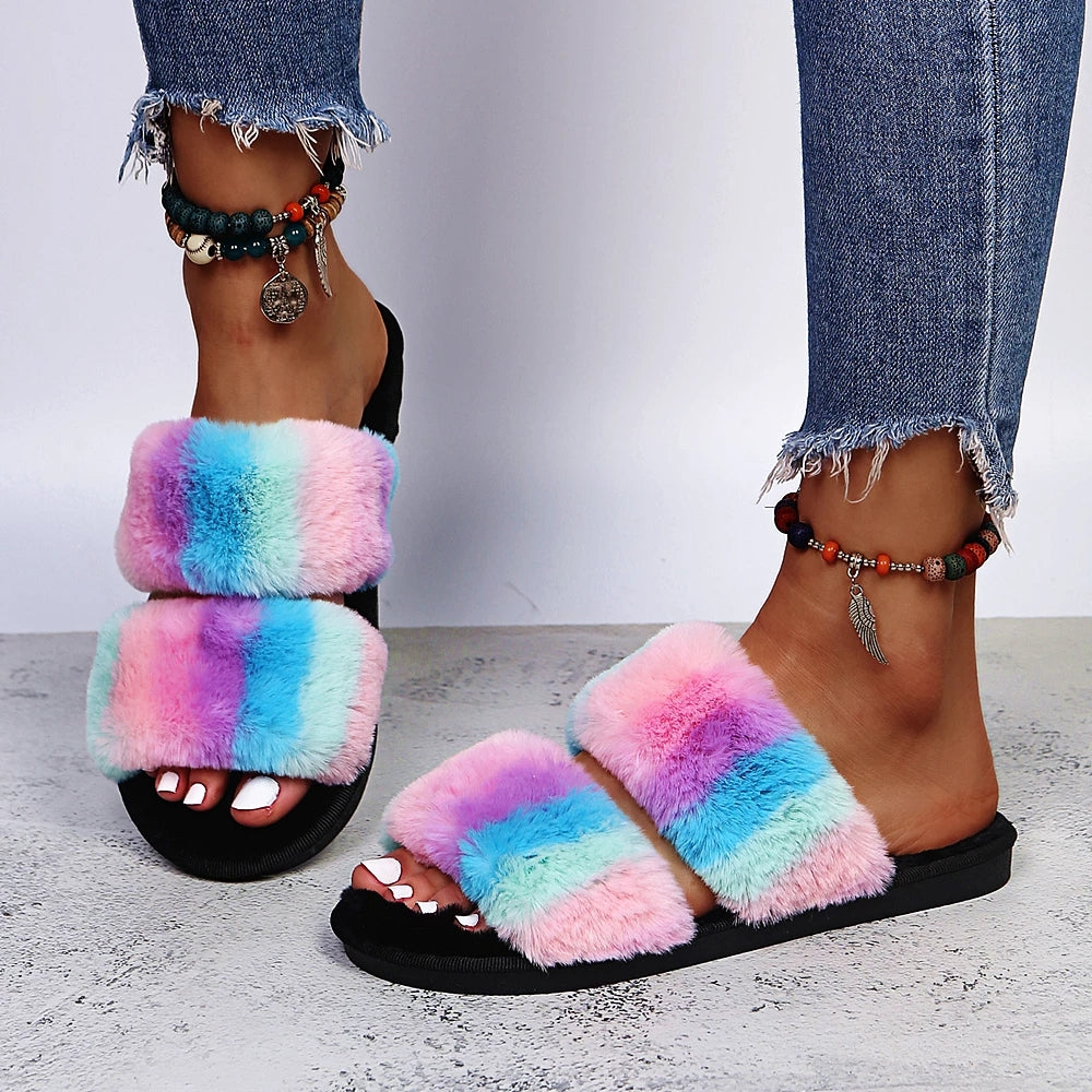 Fashion Style Plush Slippers for Women