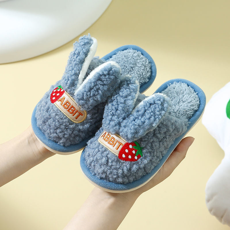 Children's Cotton Bunny Ears Slippers